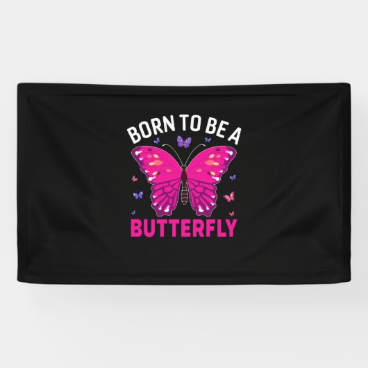 Butterfly Gift | Born To Be A Butterfly Spandoek (Horizontaal)