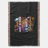 Butterfly Gift | Drink van buikvlinders Deken (Voorkant Verticaal)