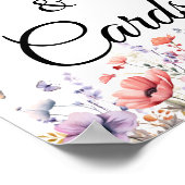 Butterfly Gift en Kaart Verjaardag Baby shower Fav Poster (Hoek)