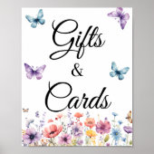 Butterfly Gift en Kaart Verjaardag Baby shower Fav Poster (Voorkant)