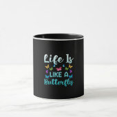 Butterfly Gift | Het leven is als een vlinder Mok (Midden)