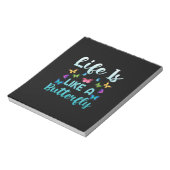 Butterfly Gift | Het leven is als een vlinder Notitieblok (Linkerzijde)
