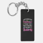 Butterfly Gift | Het werd een vlinder Sleutelhanger (Voorkant Links)