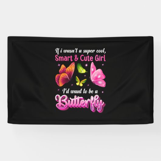 Butterfly Gift | I Would Want To Be A Butterfly Spandoek (Horizontaal)
