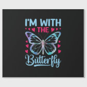 Butterfly Gift | Ik ben bij de vlinder Cadeaupapier (Vlak)