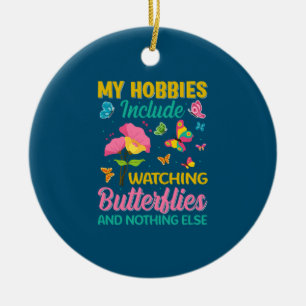 Butterfly Gift Inclusief horlogevlinders Keramisch Ornament