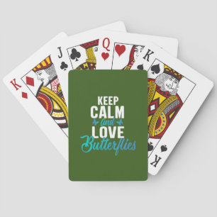 Butterfly Gift Kalm- en liefdesvlinder bewaren Pokerkaarten