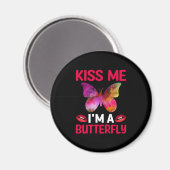 Butterfly Gift | Kus me I Am A Butterfly Magneet (Voorkant / Achterkant)