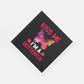 Butterfly Gift | Kus me I Am A Butterfly Servet (Hoek)