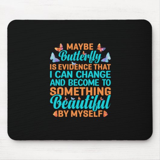 Butterfly Gift | Misschien Butterfly Muismat (Voorkant)