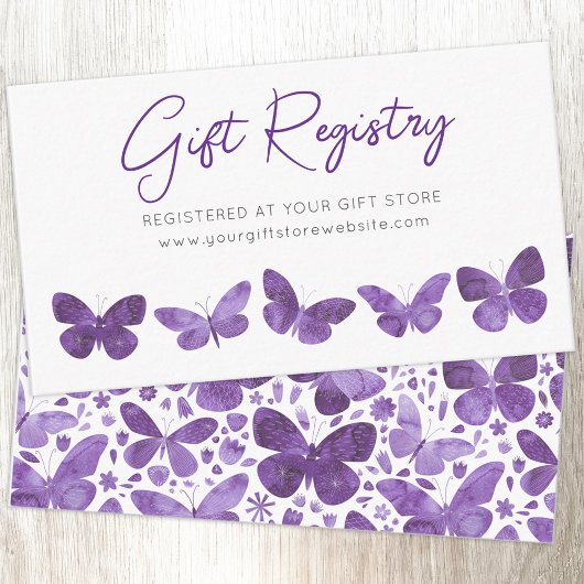 Butterfly Gift Registry Informatiekaartje
