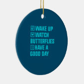 Butterfly Gift | Wakker worden wat vlinder Keramisch Ornament (Rechts)