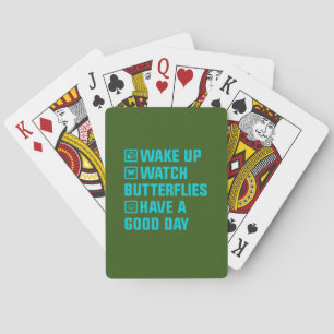 Butterfly Gift   Wakker worden wat vlinder Pokerkaarten