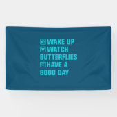 Butterfly Gift | Wakker worden wat vlinder Spandoek (Horizontaal)