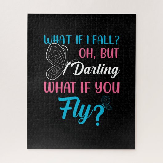 Butterfly Gift | Wat als je vliegt Legpuzzel (Verticaal)