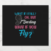 Butterfly Gift | What If You Fly Bier Etiket (Enkel label)