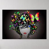 Butterfly Girl 1 Poster (Voorkant)