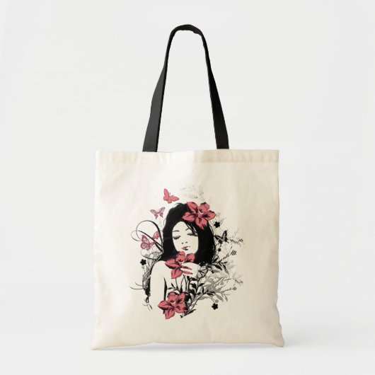Butterfly Girl 3 Bag Tote Bag (Voorkant)