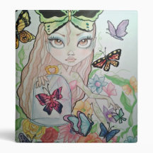 Butterfly Girl Art 3 Ring Multomap