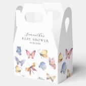 Butterfly Girl Baby Shower Paper Cup Bedankdoosjes (Geopend)
