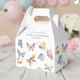 Butterfly Girl Baby Shower Paper Cup Bedankdoosjes