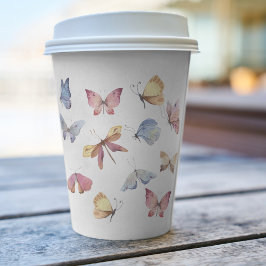 Butterfly Girl Baby Shower Paper Cup Papieren Bekers