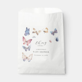 Butterfly Girl Baby Shower Paper Napkin Bedankzakje