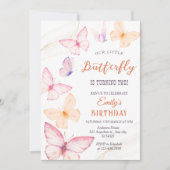 Butterfly girl Birthday Kaart (Voorkant)