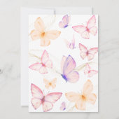 Butterfly girl Birthday Kaart (Achterkant)