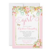 Butterfly Girl Bloementuin Polkadot Baby shower