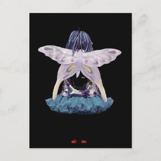 Butterfly Girl Briefkaart (Voorkant)