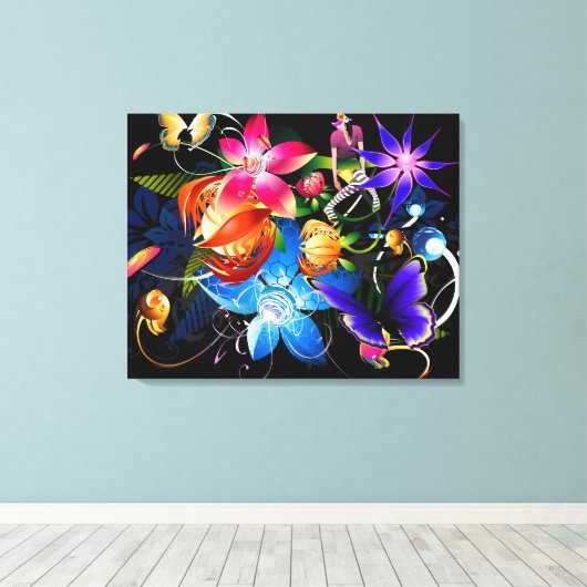 Butterfly Girl Canvas (Insitu (Houten vloer))