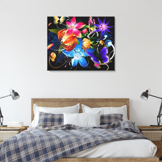 Butterfly Girl Canvas (Insitu (Slaapkamer))