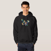 Butterfly Girl die van botervliegen houdt Hoodie (Voorkant volledig)
