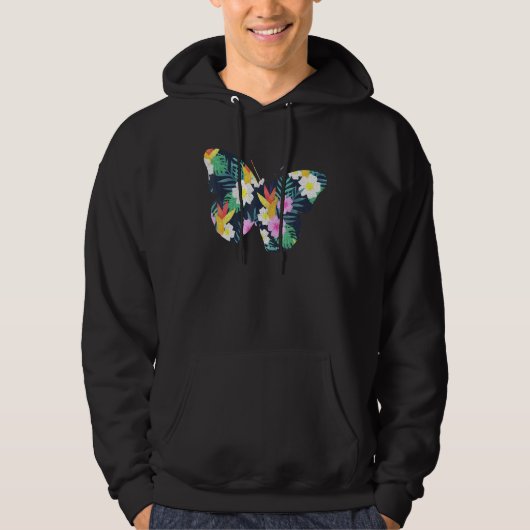 Butterfly Girl die van botervliegen houdt Hoodie (Voorkant)
