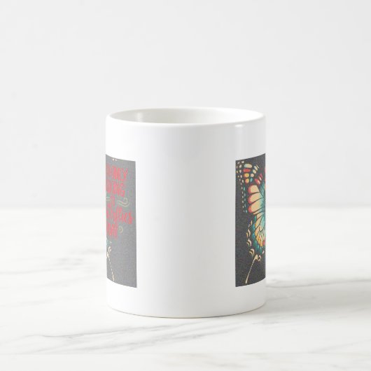 Butterfly Girl - Only Talking to Butterflies Koffiemok (Center)