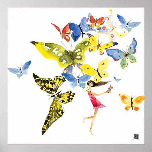 Butterfly Girl Poster (Voorkant)