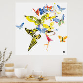 Butterfly Girl Poster (Keuken)
