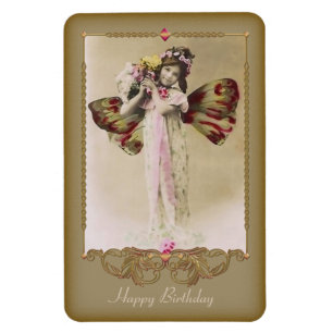  butterfly Girl Premium Magnet Magneet