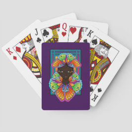 Butterfly Girl speelkaarten, stijl: Poker Pokerkaarten