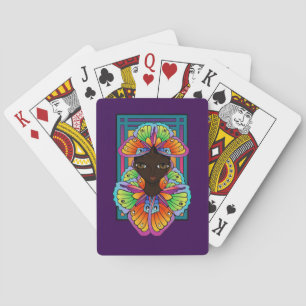 Butterfly Girl speelkaarten, stijl: Poker Pokerkaarten