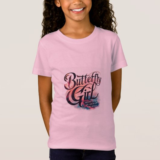 Butterfly Girl T-shirt (Voorkant)