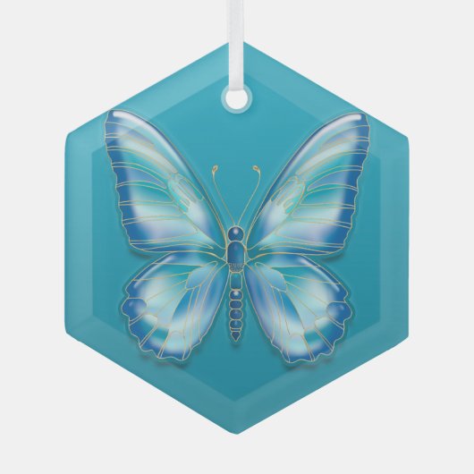 Butterfly Glas Ornament (Voorkant)