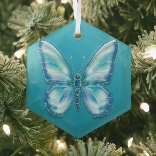 Butterfly Glas Ornament (Insitu)