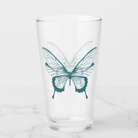 Butterfly Glass Glas (Achterkant)