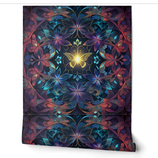 Butterfly-gloed Behang