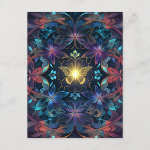 Butterfly-gloed Briefkaart