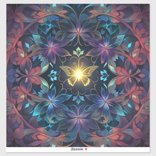 Butterfly-gloed Sticker (Vel)