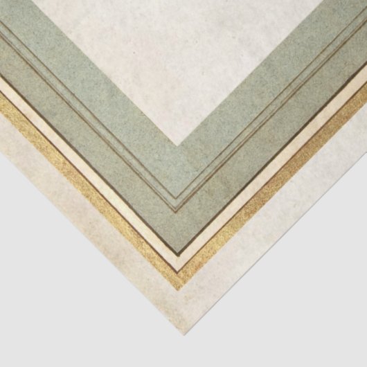  Butterfly Gold Lijst Frans Postmark Craft Tissuepapier (Detail)