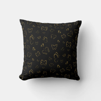 Butterfly Gold Pattern Design Kussen